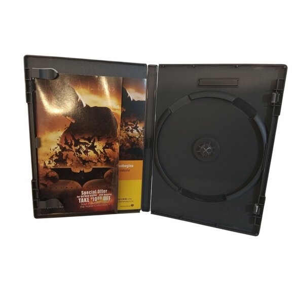 DVD Movie Case Manual ONLY Batman Begins Black Yellow - Picture 2 of 4